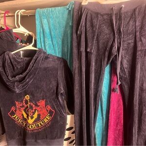 Navy blue juicy couture tracksuit with decal